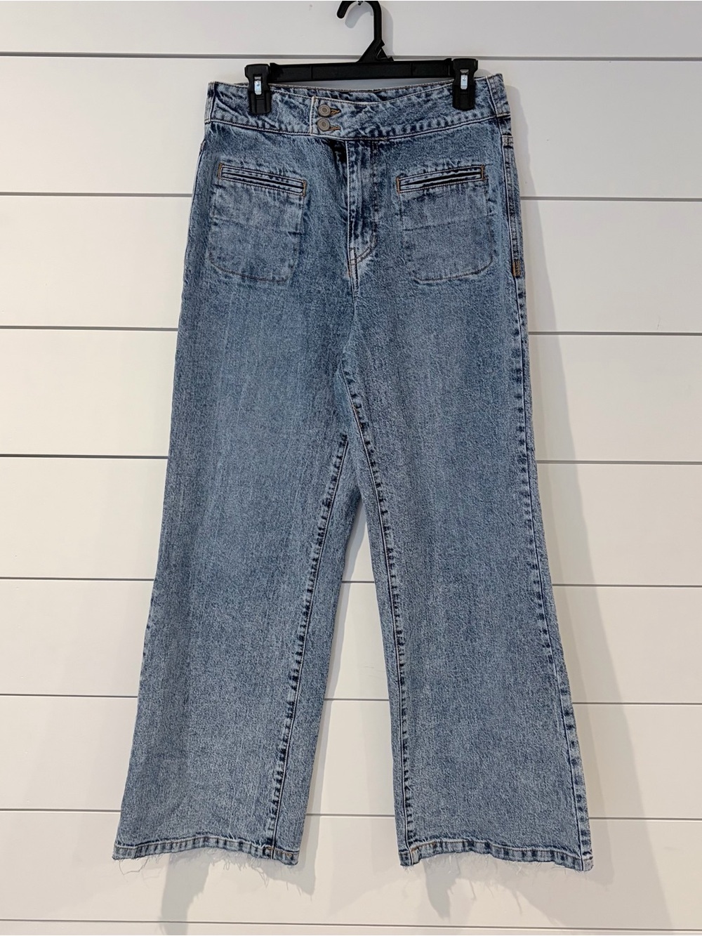 Habitual Wide Leg Jeans Acid Wash Grungecore Y2K Streetwear 8/29 Indie Sleaze